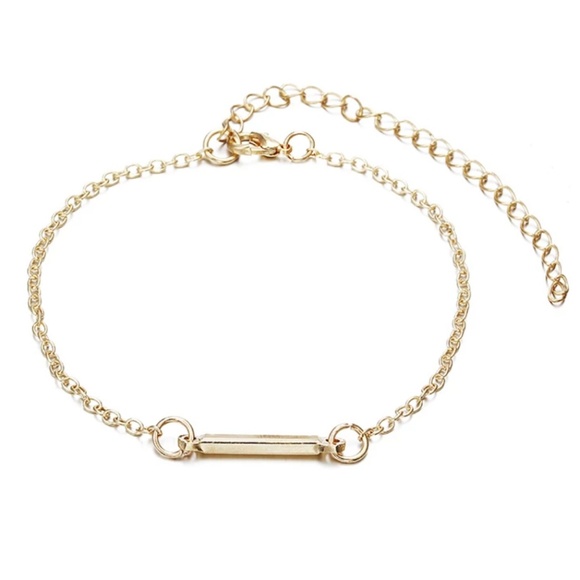 3 Piece Bracelet Bangle Anklet Set Gold Color - Picture 4 of 7